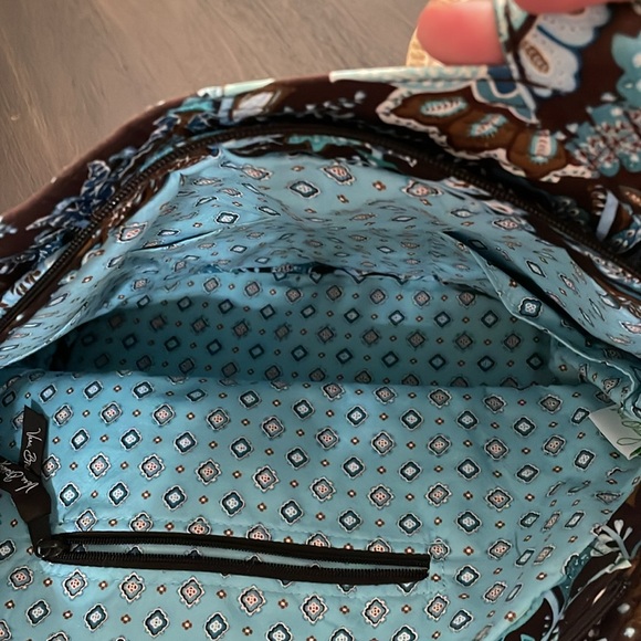 LIKE NEW Vera Bradley Retired Java Blue SHOULDER BAG - Picture 11 of 13